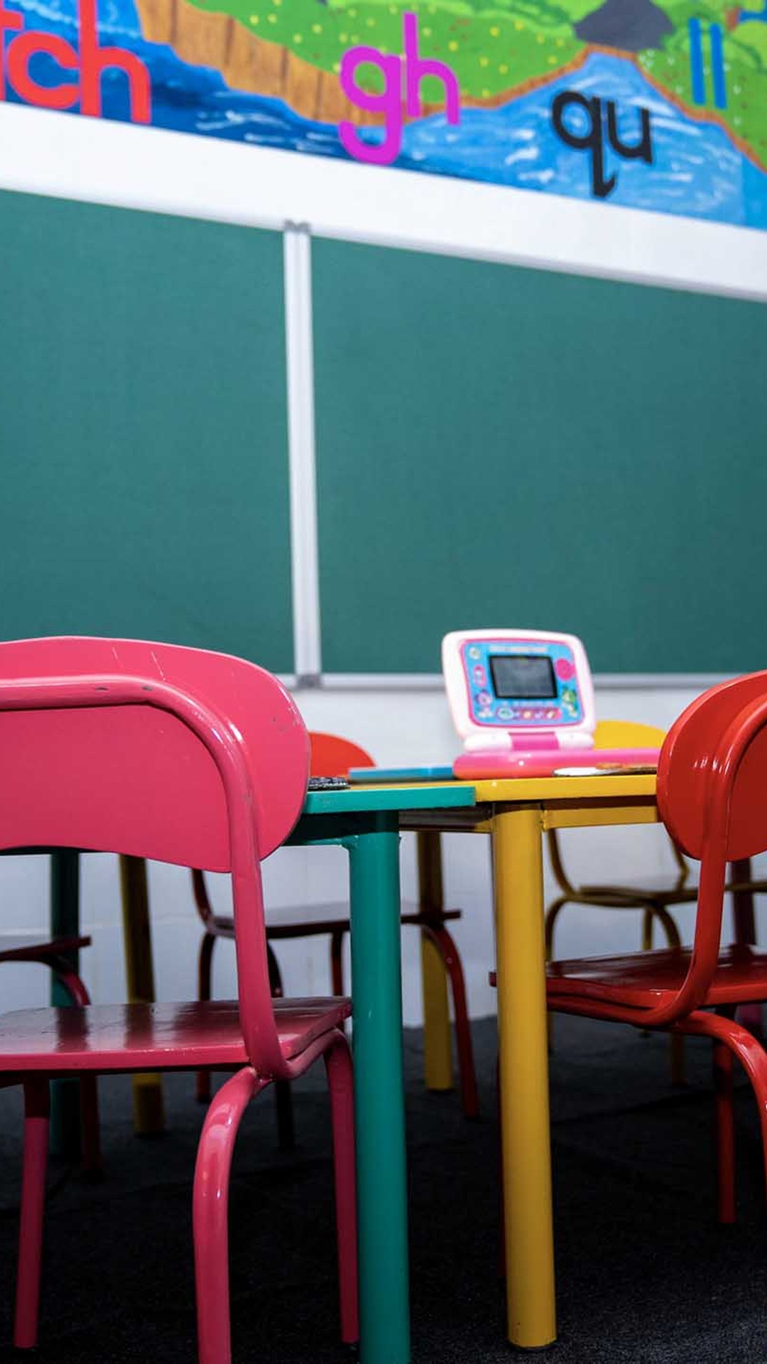The school’s colourful classroom